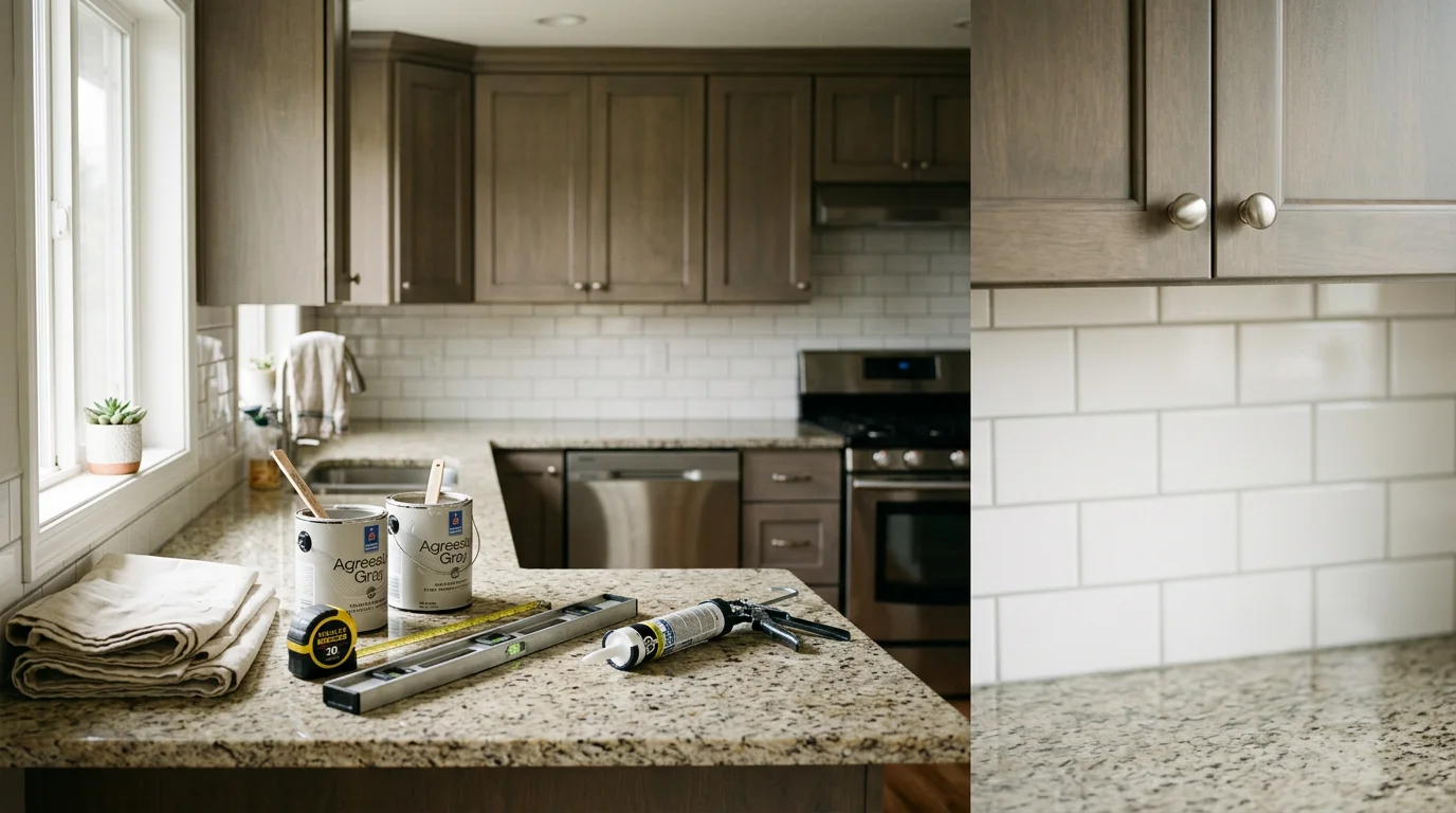 Contractor reviewing remodeling plans with homeowner