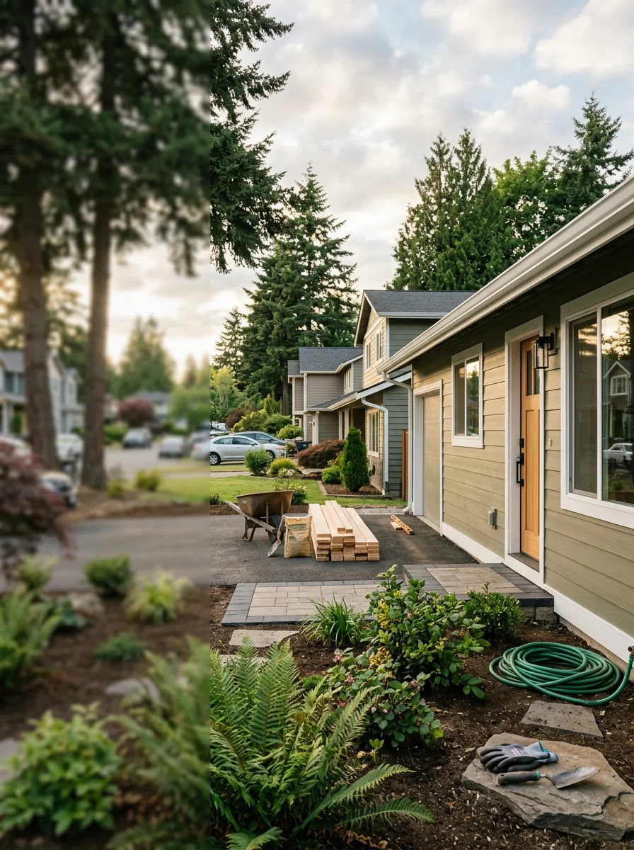 Kent home exterior showing quality work, well-maintained landscaping, and community-focused residential design.